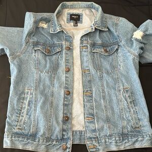 forever 21 distressed Jean jacket